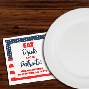 Eat Drink en wees patriottisch op 4 juli Servet