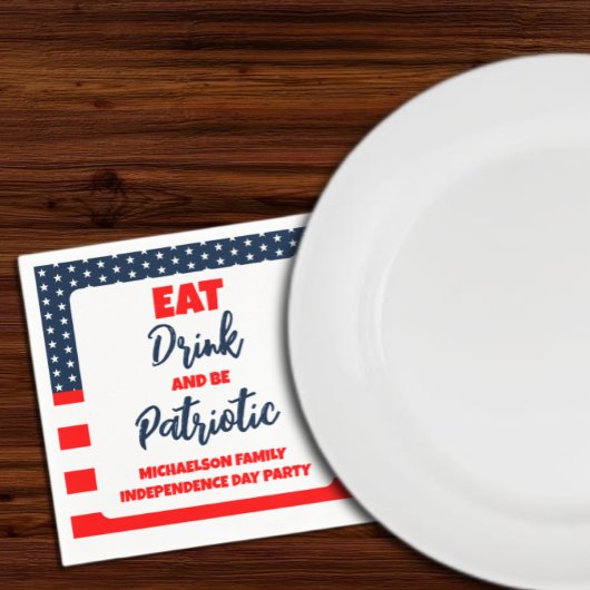 Eat Drink en wees patriottisch op 4 juli Servet
