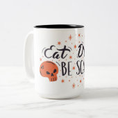 Eat Drink en zijn de Scary Two-Tone Mok van de Kof (Voorkant links)