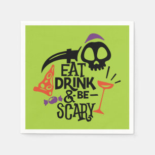 Eat Drink en zijn eng groene halloween party Servet