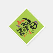 Eat Drink en zijn eng groene halloween party Servet (Hoek)