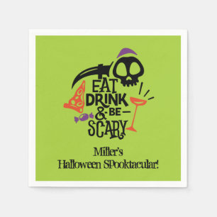 Eat Drink en zijn eng groene halloween party Servet