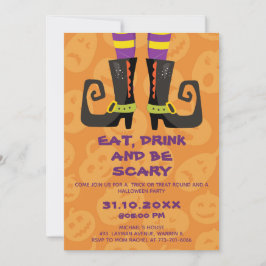 Eat Drink en zijn eng Halloween Block Party Kaart