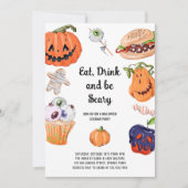 Eat Drink en zijn eng Halloween Costume Party Kaart (Voorkant)