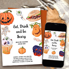 Eat Drink en zijn eng Halloween Costume Party Kaart