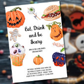 Eat Drink en zijn eng Halloween Costume Party Kaart