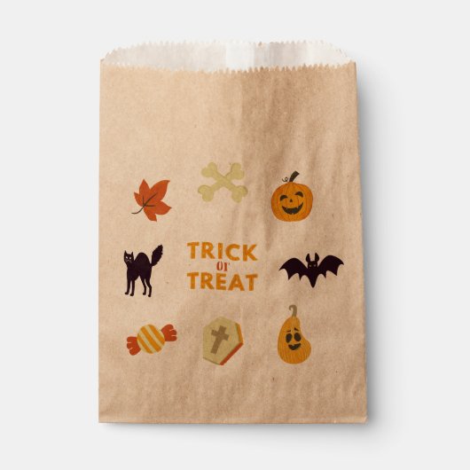EAT-Drink en zijn eng Halloween Favor Bag Bedankzakje (Voorkant)