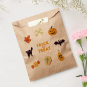 EAT-Drink en zijn eng Halloween Favor Bag Bedankzakje (Gezegeld)