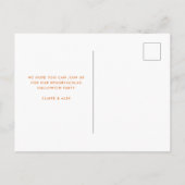 Eat, Drink en zijn eng Halloween Party Invitation Briefkaart (Achterkant)