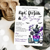Eat Drink en zijn eng Halloween Party Kaart