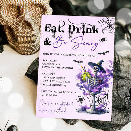 Eat Drink en zijn eng Halloween Party Kaart