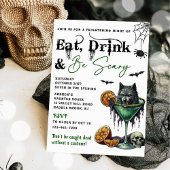 Eat Drink en zijn eng Halloween Party Kaart