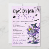 Eat Drink en zijn eng Halloween Party Kaart (Voorkant)