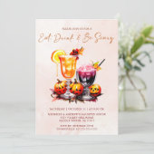 Eat Drink en zijn eng Halloween Party Kaart (Staand voorkant)