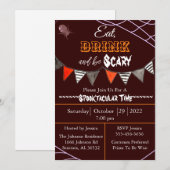 Eat Drink en zijn eng Halloween Party Kaart (Voorkant / Achterkant)