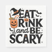 Eat Drink en zijn eng Halloween Party Servet (Voorkant)