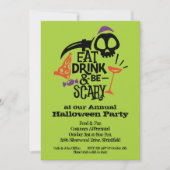 Eat Drink en zijn eng Halloween Party Uitnodiginge (Voorkant)