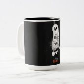 Eat Drink en zijn eng Tweekleurige Koffiemok (Voorkant links)