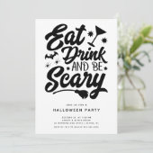 Eat Drink en zijn eng uitnodigend Kaart (Staand voorkant)