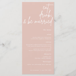 Eat, Drink, en zijn het gehuwde Menu van de Wedden