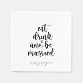 Eat Drink en zijn huwelijk Servet (Voorkant)