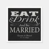 Eat Drink en zijn huwelijk Servetten (Voorkant)