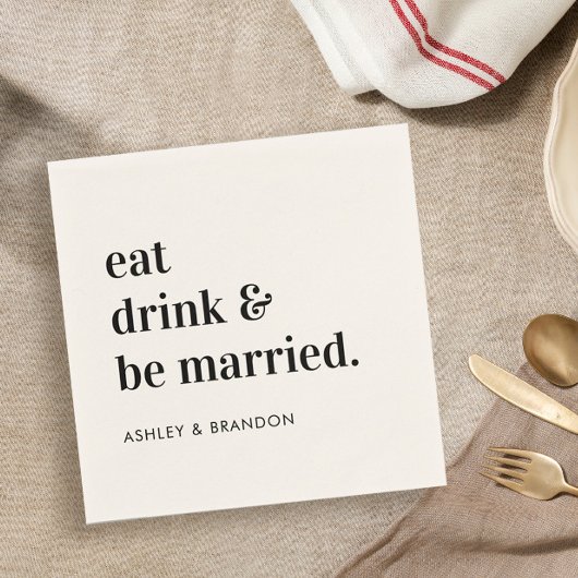 Eat Drink en zijn huwelijksweddenschap Servet