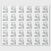 Eat Drink en zijn Merry Cadeaupapier (Vlak)