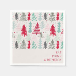 Eat Drink en zijn Merry Doodle kerstbomen Servet