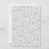 Eat Drink en zijn Merry  Kerstmis Kaart (Achterkant)