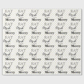 Eat Drink en zijn Merry | polka-puntpatroon Cadeaupapier (Vlak)