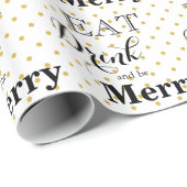 Eat Drink en zijn Merry | polka-puntpatroon Cadeaupapier (Rol Hoek)