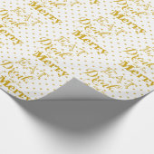 Eat Drink en zijn Merry | polka-puntpatroon Cadeaupapier (Hoek)
