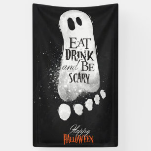 Eat Drink en zijn Scary Ghost Spandoek