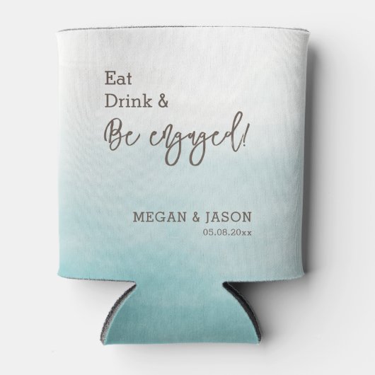 Eat-Drink: Engagement Party Monogram Blikjeskoeler (Voorkant)