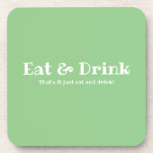 Eat & Drink Fun Bier Onderzetter (Voorkant)