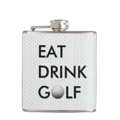Eat Drink Golfkolf Heupfles (Voorkant)