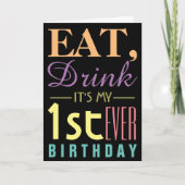 Eat, Drink Het is mijn eerste uitnodiging van de D (Voorkant)