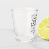 Eat, Drink, huwelijkshuwelijk op persoonlijke tite Shot Glas (Links)