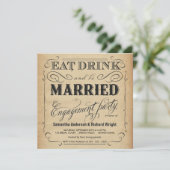 Eat Drink: huwelijkspartners Kaart (Staand voorkant)