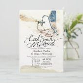 EAT-Drink: huwelijksweduwschap Dragonfly paring Lo Kaart (Staand voorkant)