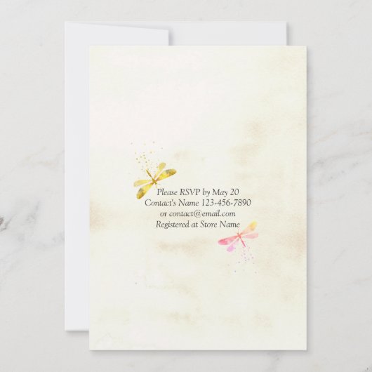 EAT-Drink: huwelijksweduwschap Dragonfly paring Lo Kaart (Achterkant)