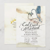 EAT-Drink: huwelijksweduwschap Dragonfly paring Lo Kaart (Voorkant / Achterkant)