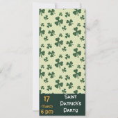 Eat Drink: Ierse St. Patrick's Day Invitation Kaart (Achterkant)