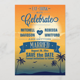 Eat Drink in Celebrate Summer Sunset Save the Date