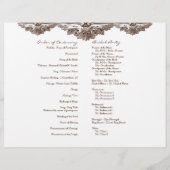 Eat, Drink in Get Married, Formal Wedding Program (Achterkant)