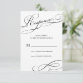EAT, DRINK IN VERS WIT | RSVP CARD KAARTJE (Staand voorkant)