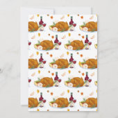 Eat Drink is dankbare Thanksgiving Kaart (Achterkant)