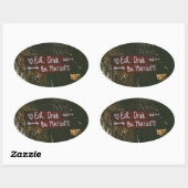 Eat Drink is huwelijk Ovale Sticker (Vel)