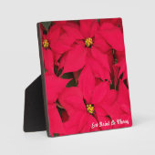 Eat Drink is Merry Festive Poinsettias Fotoplaat (Voorkant)